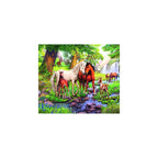 PUZZLE FAMILIE DE CAI LA RAU, 300 PIESE - RAVENSBURGER (RVSPC12904) - Libelula Vesela - Jucarii