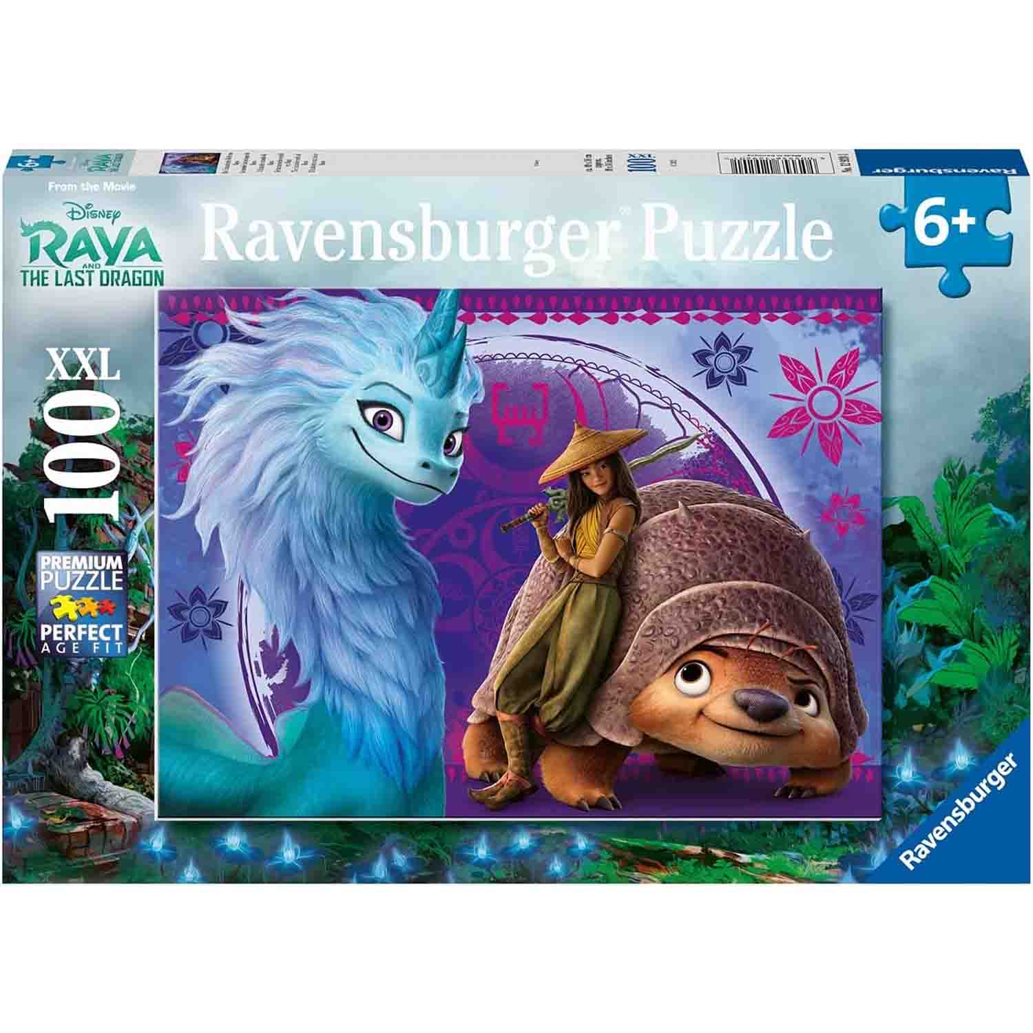 PUZZLE RAYA SI ULTIMUL DRAGON, 100 PIESE - RAVENSBURGER (RVSPC12920) - Libelula Vesela - Jucarii