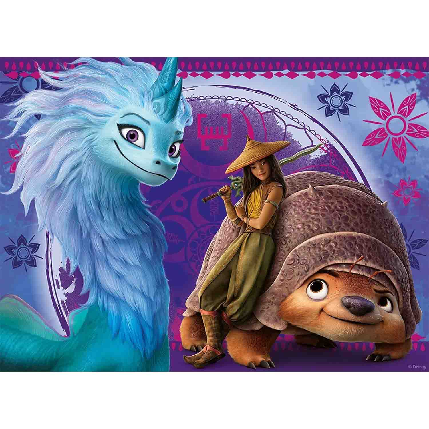 PUZZLE RAYA SI ULTIMUL DRAGON, 100 PIESE - RAVENSBURGER (RVSPC12920) - Libelula Vesela - Jucarii