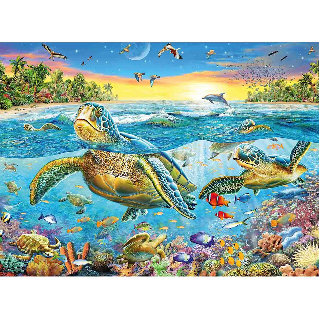 PUZZLE TESTOASE, 100 PIESE - RAVENSBURGER (RVSPC12942) - Libelula Vesela - Jucarii