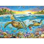 PUZZLE TESTOASE, 100 PIESE - RAVENSBURGER (RVSPC12942) - Libelula Vesela - Jucarii