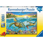 PUZZLE TESTOASE, 100 PIESE - RAVENSBURGER (RVSPC12942) - Libelula Vesela - Jucarii