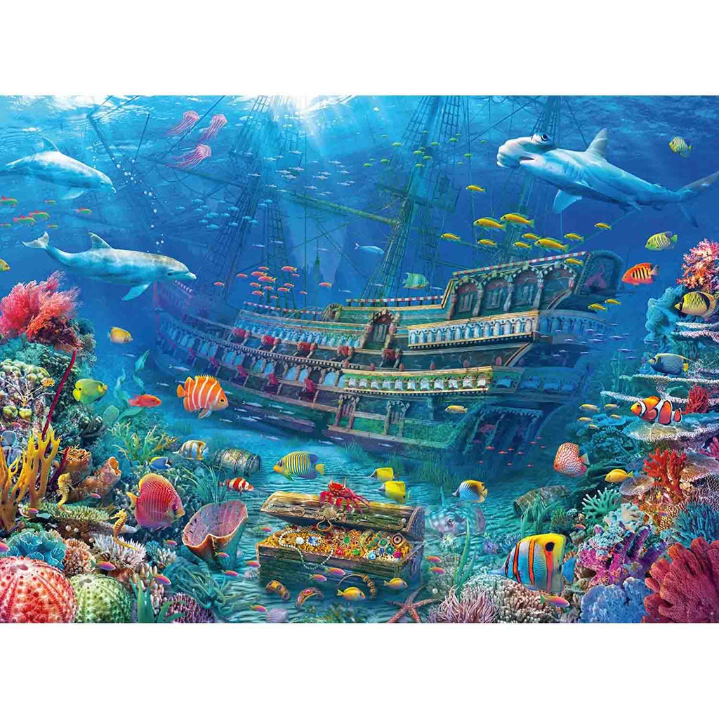 PUZZLE COMOARA SUBACVATICA, 200 PIESE - RAVENSBURGER (RVSPC12944) - Libelula Vesela - Jucarii