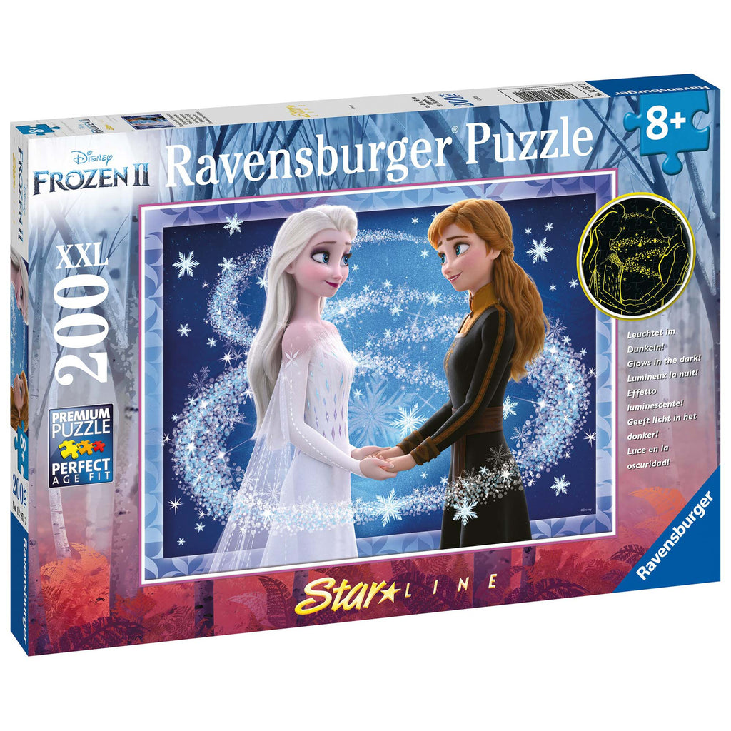PUZZLE ANNA SI ELSA, 200 PIESE STARLINE - RAVENSBURGER (RVSPC12952) - Libelula Vesela - Jucarii