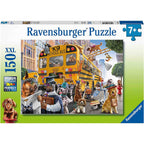 PUZZLE AUTOBUZUL SCOLAR AL ANIMALELOR, 150 PIESE - RAVENSBURGER (RVSPC12974) - Libelula Vesela - Jucarii