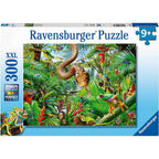 PUZZLE REPTILE, 300 PIESE - RAVENSBURGER (RVSPC12978) - Libelula Vesela - Jucarii