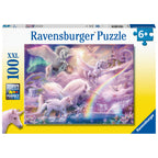 PUZZLE UNICORNI, 100 PIESE - RAVENSBURGER (RVSPC12979) - Libelula Vesela - Jucarii