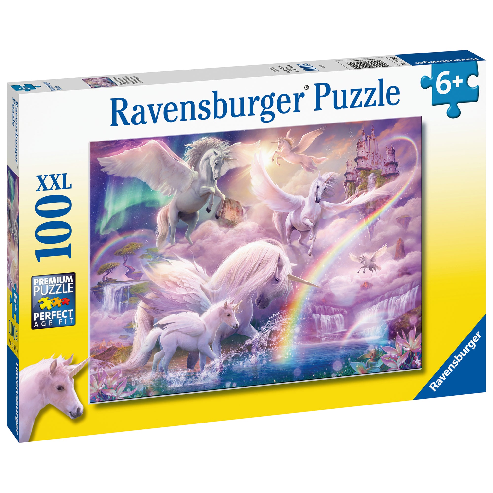 PUZZLE UNICORNI, 100 PIESE - RAVENSBURGER (RVSPC12979) - Libelula Vesela - Jucarii