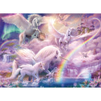 PUZZLE UNICORNI, 100 PIESE - RAVENSBURGER (RVSPC12979) - Libelula Vesela - Jucarii