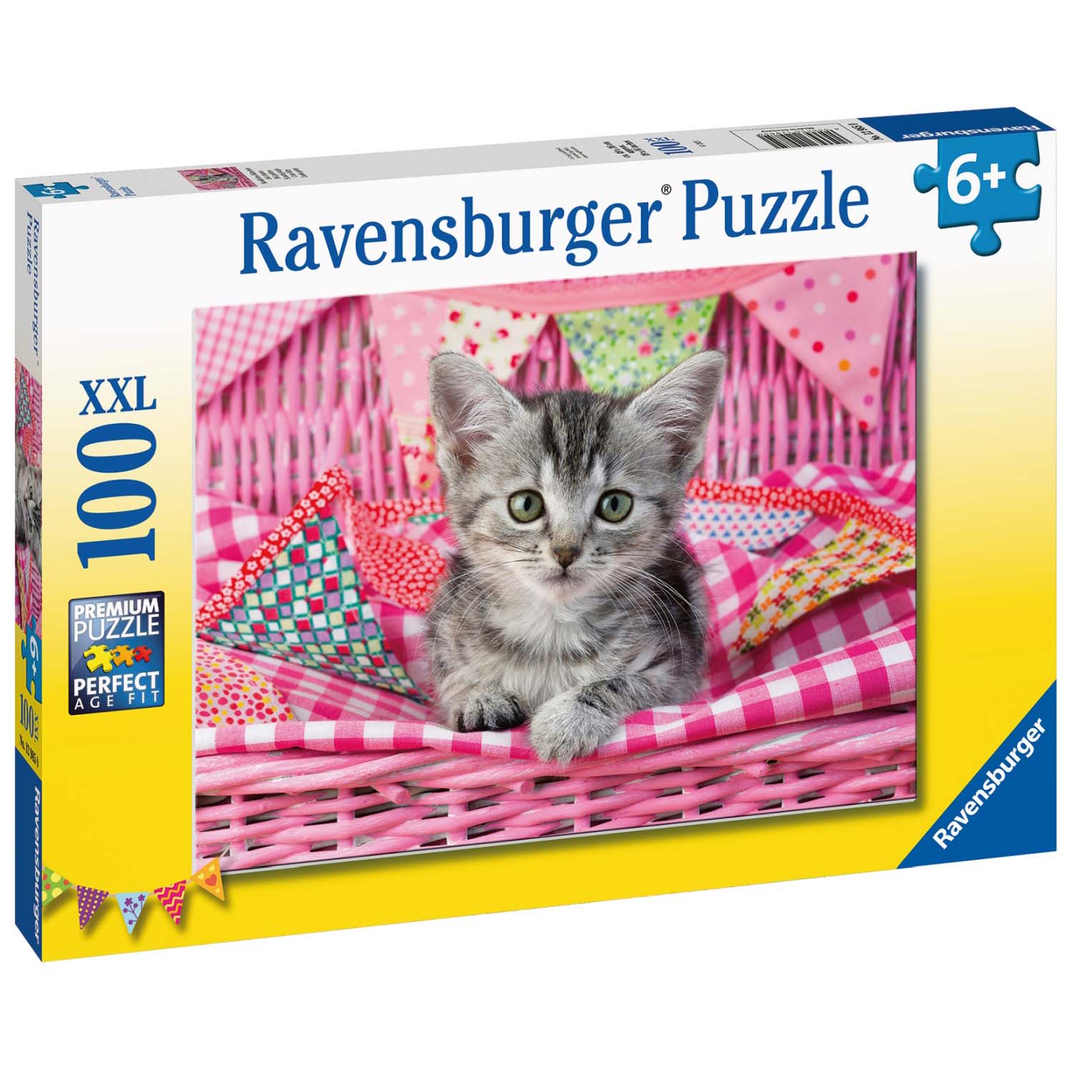 PUZZLE PISICUTA, 100 PIESE - RAVENSBURGER (RVSPC12985) - Libelula Vesela - Jucarii