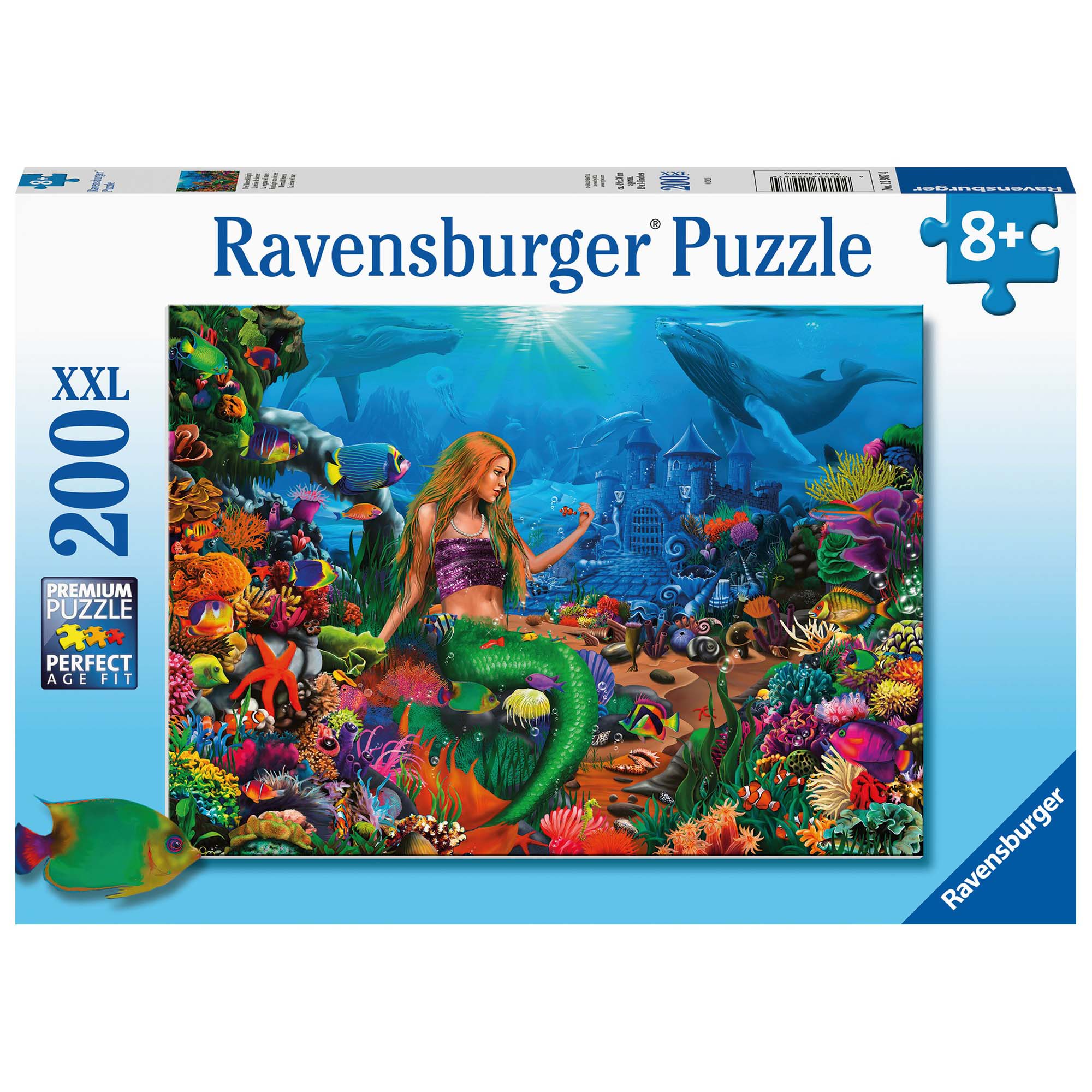 PUZZLE SIRENA, 200 PIESE - RAVENSBURGER (RVSPC12987) - Libelula Vesela - Jucarii