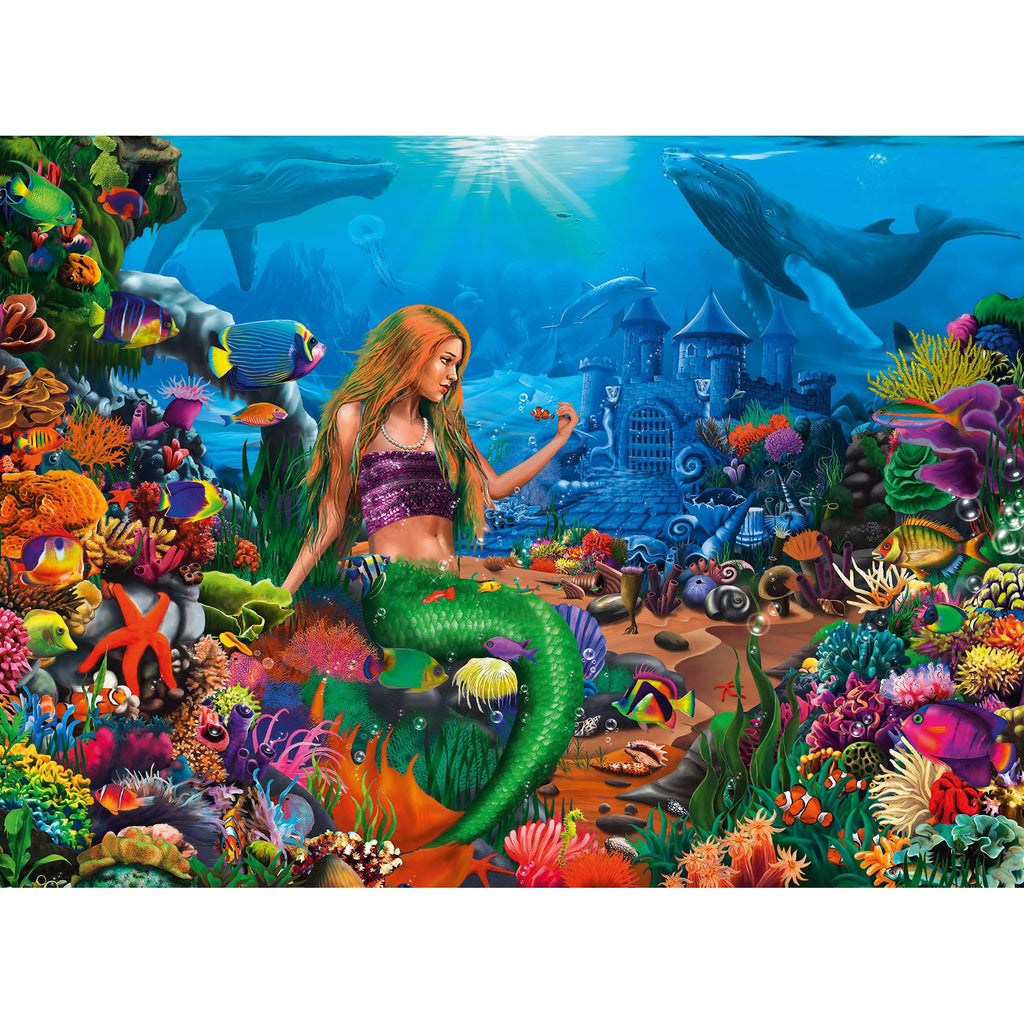 PUZZLE SIRENA, 200 PIESE - RAVENSBURGER (RVSPC12987) - Libelula Vesela - Jucarii