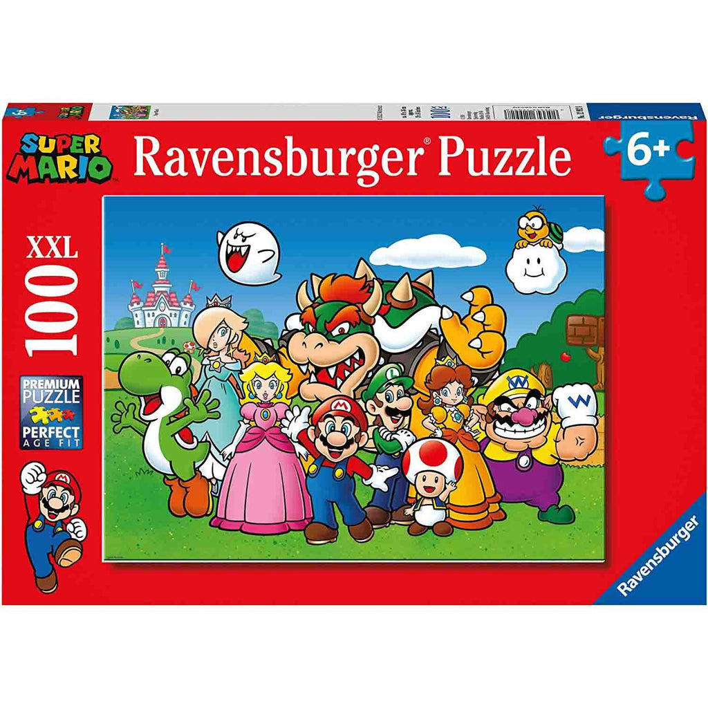 PUZZLE SUPER MARIO, 100 PIESE - RAVENSBURGER (RVSPC12992) - Libelula Vesela - Jucarii