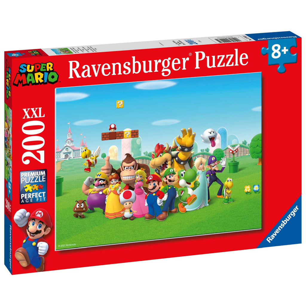 PUZZLE SUPER MARIO, 200 PIESE - RAVENSBURGER (RVSPC12993) - Libelula Vesela - Jucarii