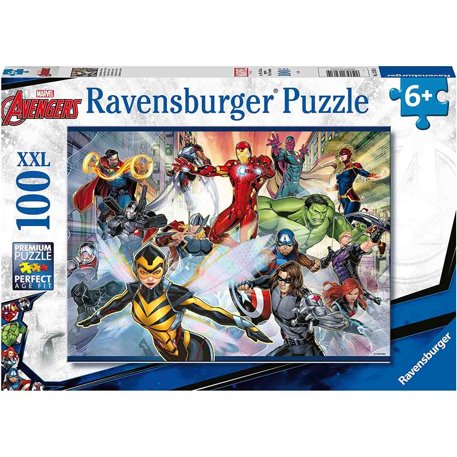 PUZZLE AVENGERS, 100 PIESE - RAVENSBURGER (RVSPC13261) - Libelula Vesela - Jucarii