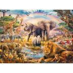PUZZLE ANIMALE IN SALBATICIE, 100 PIESE - RAVENSBURGER (RVSPC13284) - Libelula Vesela - Jucarii
