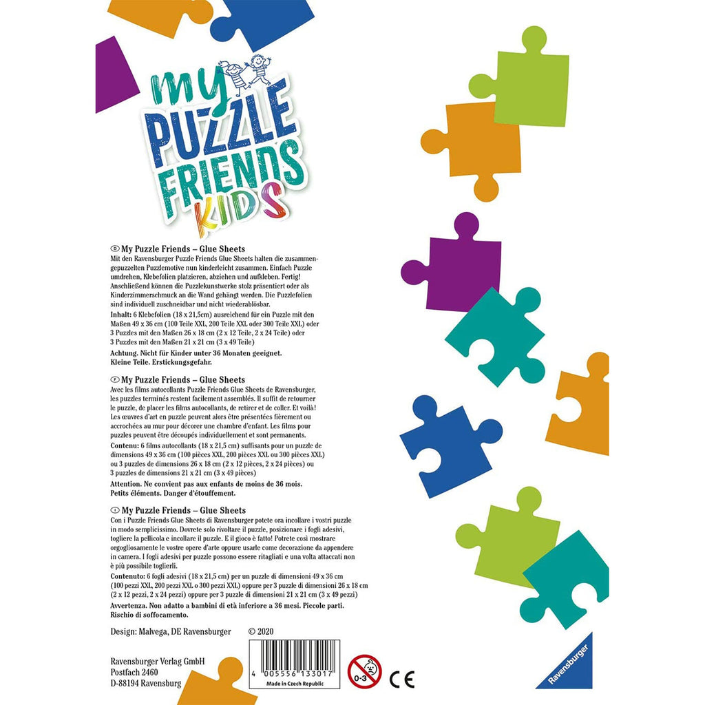 FOLII CU LIPICI PENTRU PUZZLE - RAVENSBURGER (RVSPA13301) - Libelula Vesela - Jucarii