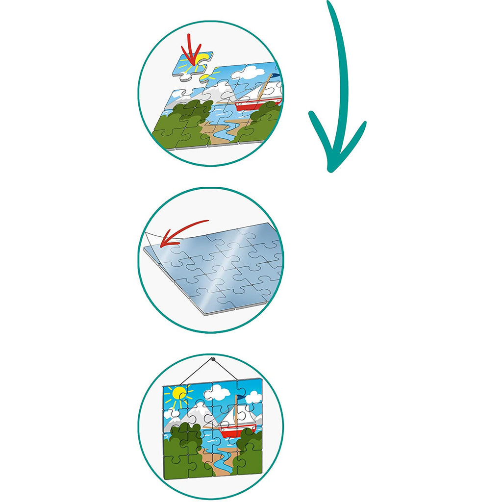 FOLII CU LIPICI PENTRU PUZZLE - RAVENSBURGER (RVSPA13301) - Libelula Vesela - Jucarii