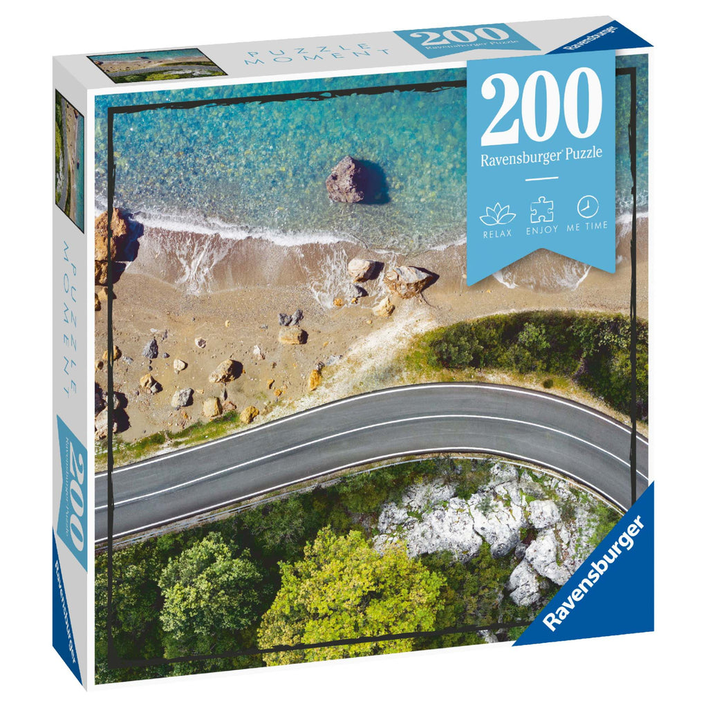PUZZLE SOSEA LANGA PLAJA, 200 PIESE - RAVENSBURGER (RVSPA13306) - Libelula Vesela - Jucarii