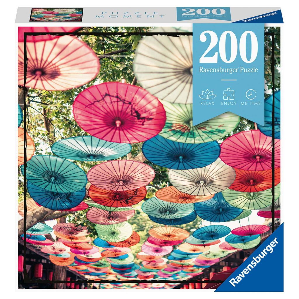 PUZZLE UMBRELE, 200 PIESE - RAVENSBURGER (RVSPA13307) - Libelula Vesela - Jucarii