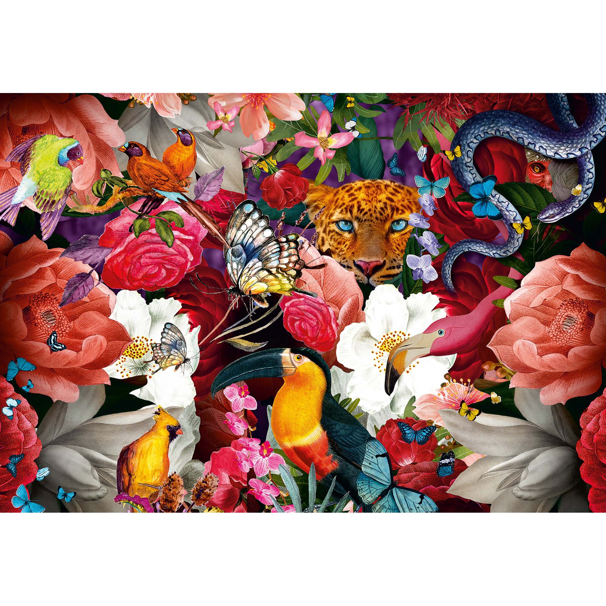 PUZZLE FLORI, 300 PIESE - RAVENSBURGER (RVSPA13309) - Libelula Vesela - Jucarii