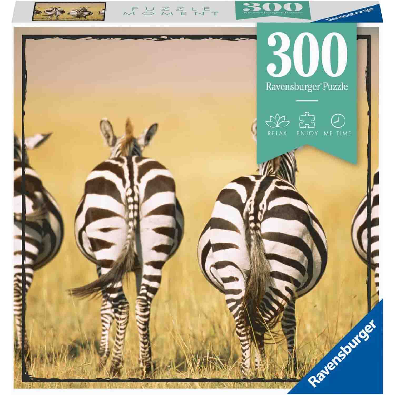 PUZZLE ZEBRE IN SAVANA, 300 PIESE - RAVENSBURGER (RVSPA13312) - Libelula Vesela - Jucarii