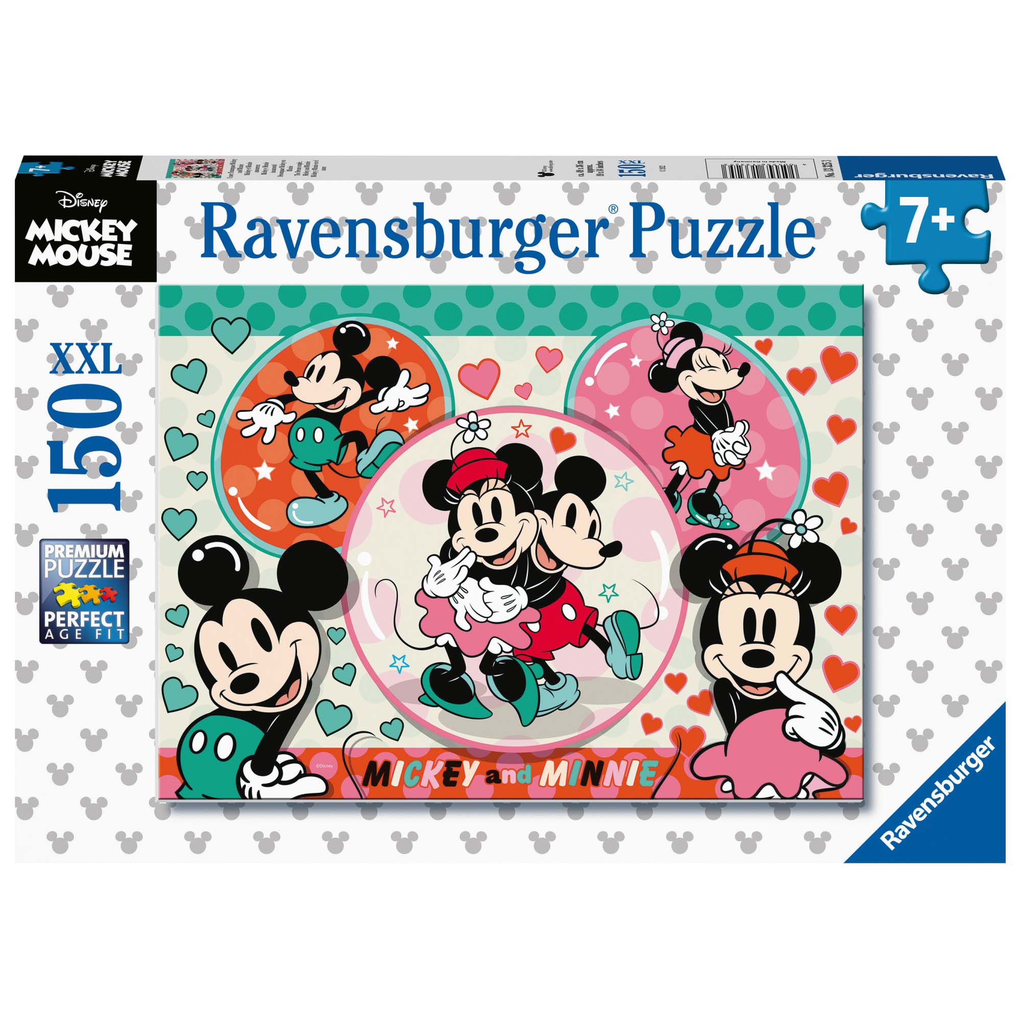 PUZZLE MICKEY SI MINNIE, 150 PIESE - RAVENSBURGER (RVSPC13325) - Libelula Vesela - Jucarii
