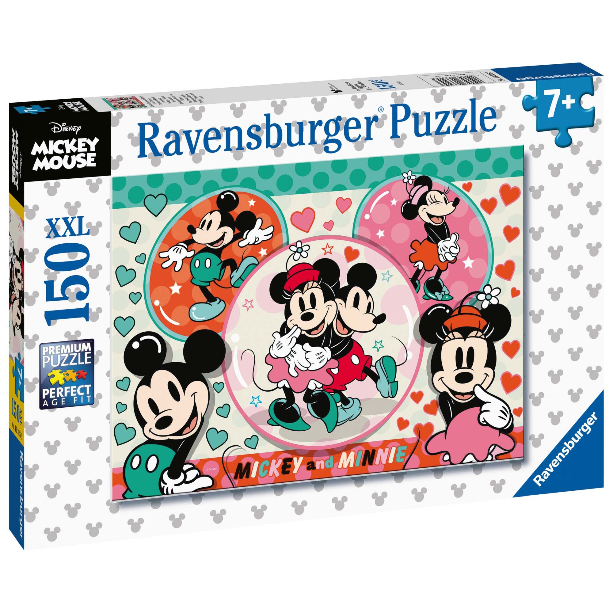 PUZZLE MICKEY SI MINNIE, 150 PIESE - RAVENSBURGER (RVSPC13325) - Libelula Vesela - Jucarii