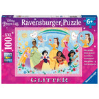 PUZZLE PRINTESELE DISNEY, 100 PIESE GLITTER - RAVENSBURGER (RVSPC13326) - Libelula Vesela - Jucarii