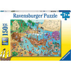 PUZZLE INSULA PIRATILOR, 150 PIESE - RAVENSBURGER (RVSPC13349) - Libelula Vesela - Jucarii