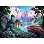 PUZZLE DRAGONI, 300 PIESE - RAVENSBURGER (RVSPC13356) - Libelula Vesela - Jucarii