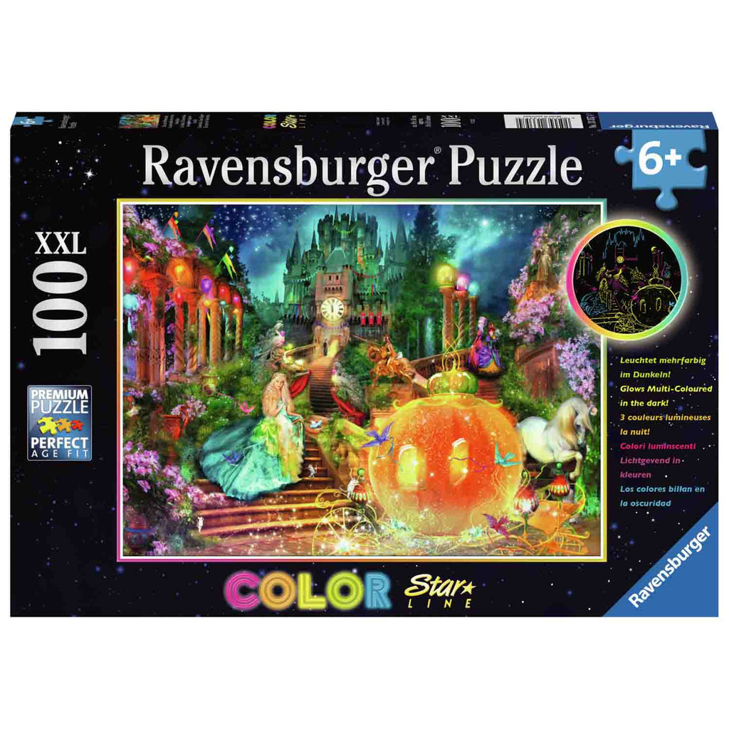 PUZZLE CENUSAREASA SI DOVLEACUL FERMECAT, 100 PIESE - RAVENSBURGER (RVSPC13357) - Libelula Vesela - Jucarii