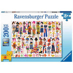 PUZZLE FLORI SI PRIETENI, 200 PIESE - RAVENSBURGER (RVSPC13359) - Libelula Vesela - Jucarii