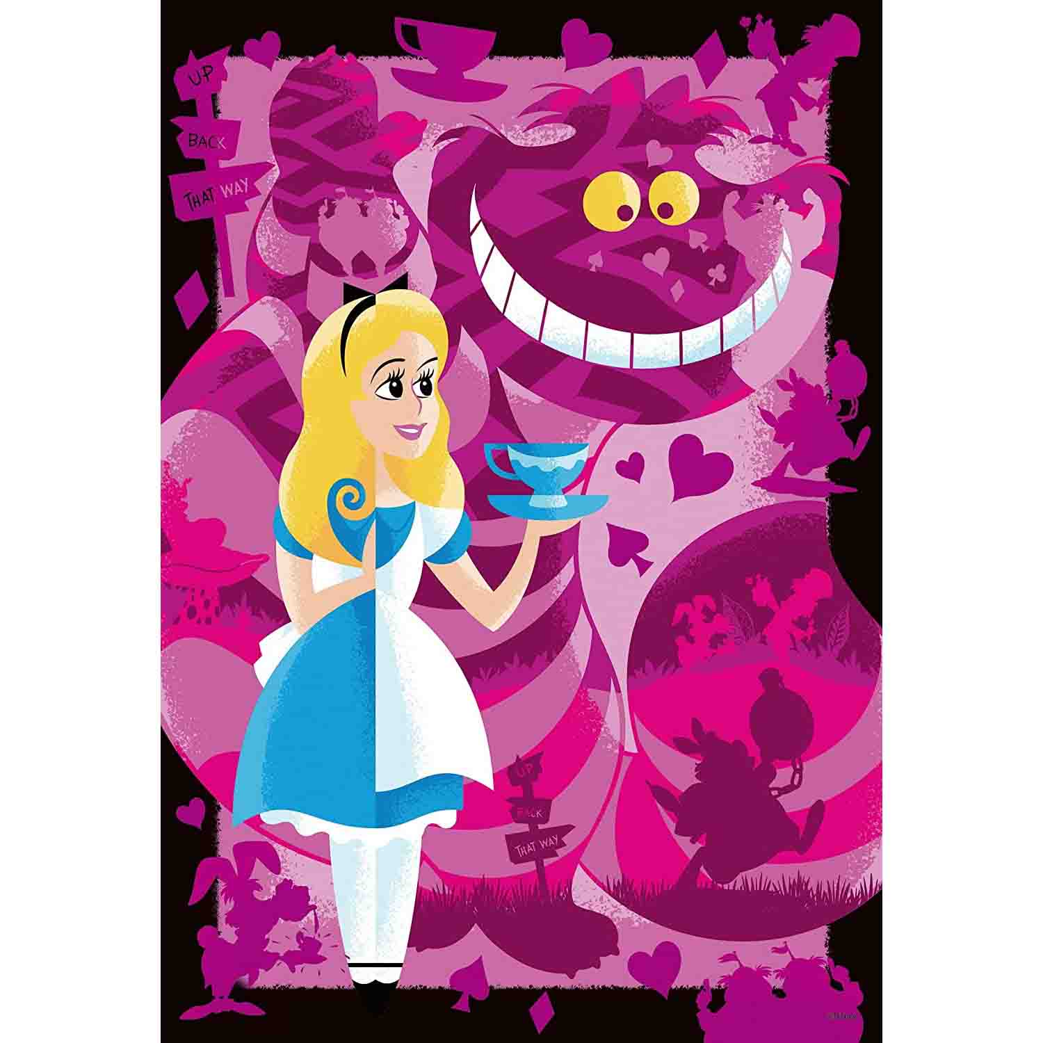 PUZZLE DISNEY ALICE, 300 PIESE - RAVENSBURGER (RVSPA13374) - Libelula Vesela - Jucarii