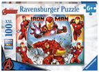 PUZZLE AVENGERS IRON MAN, 100 PIESE - RAVENSBURGER (RVSPC13377) - Libelula Vesela - Jucarii