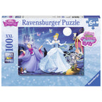 PUZZLE CENUSAREASA, 100 PIESE GLITTER - RAVENSBURGER (RVSPC13671) - Libelula Vesela - Jucarii