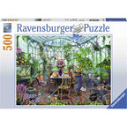 PUZZLE DIMINEATA IN GRADINA, 500 PIESE - RAVENSBURGER (RVSPA14832) - Libelula Vesela - Jucarii