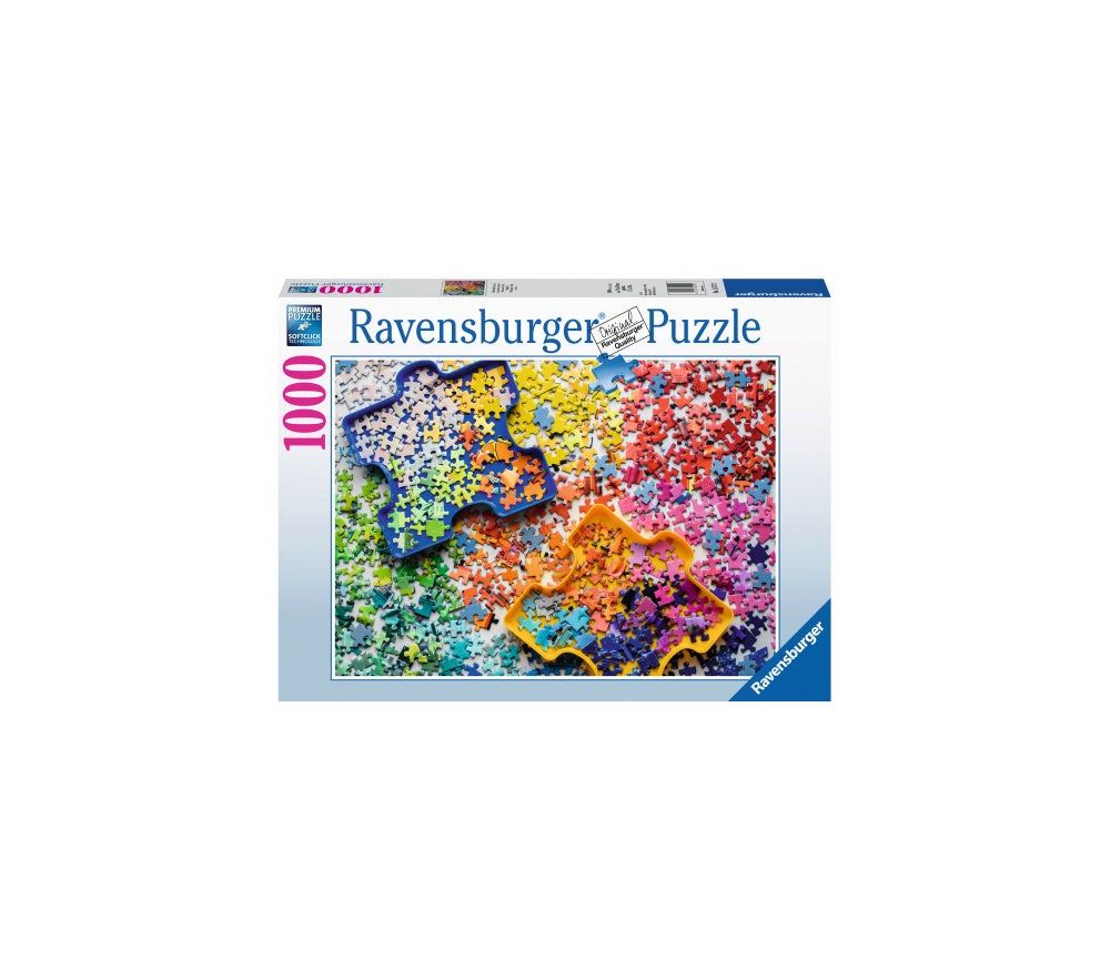 PUZZLE PALETA PUZZLE-URI,1000 PIESE - RAVENSBURGER (RVSPA15274) - Libelula Vesela - Jucarii