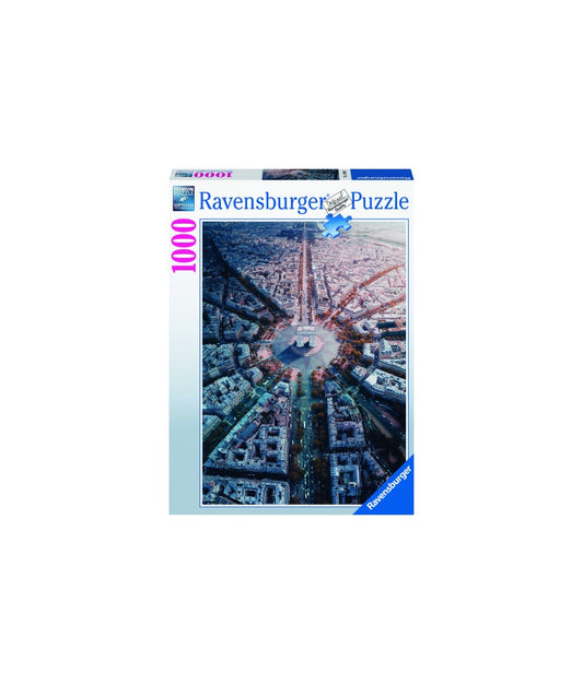 PUZZLE ARC TRIUMF PARIS, 1000 PIESE - RAVENSBURGER (RVSPA15990) - Libelula Vesela - Jucarii