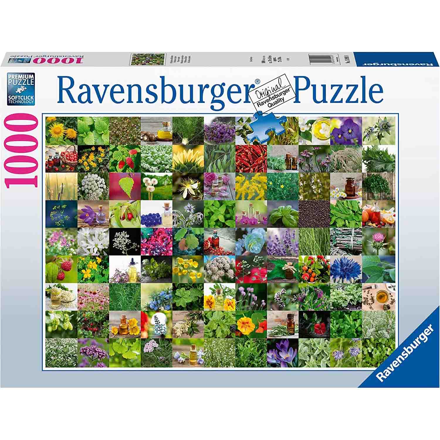 PUZZLE 99 DE PLANTE SI CONDIMENTE, 1000 PIESE - RAVENSBURGER (RVSPA15991) - Libelula Vesela - Jucarii