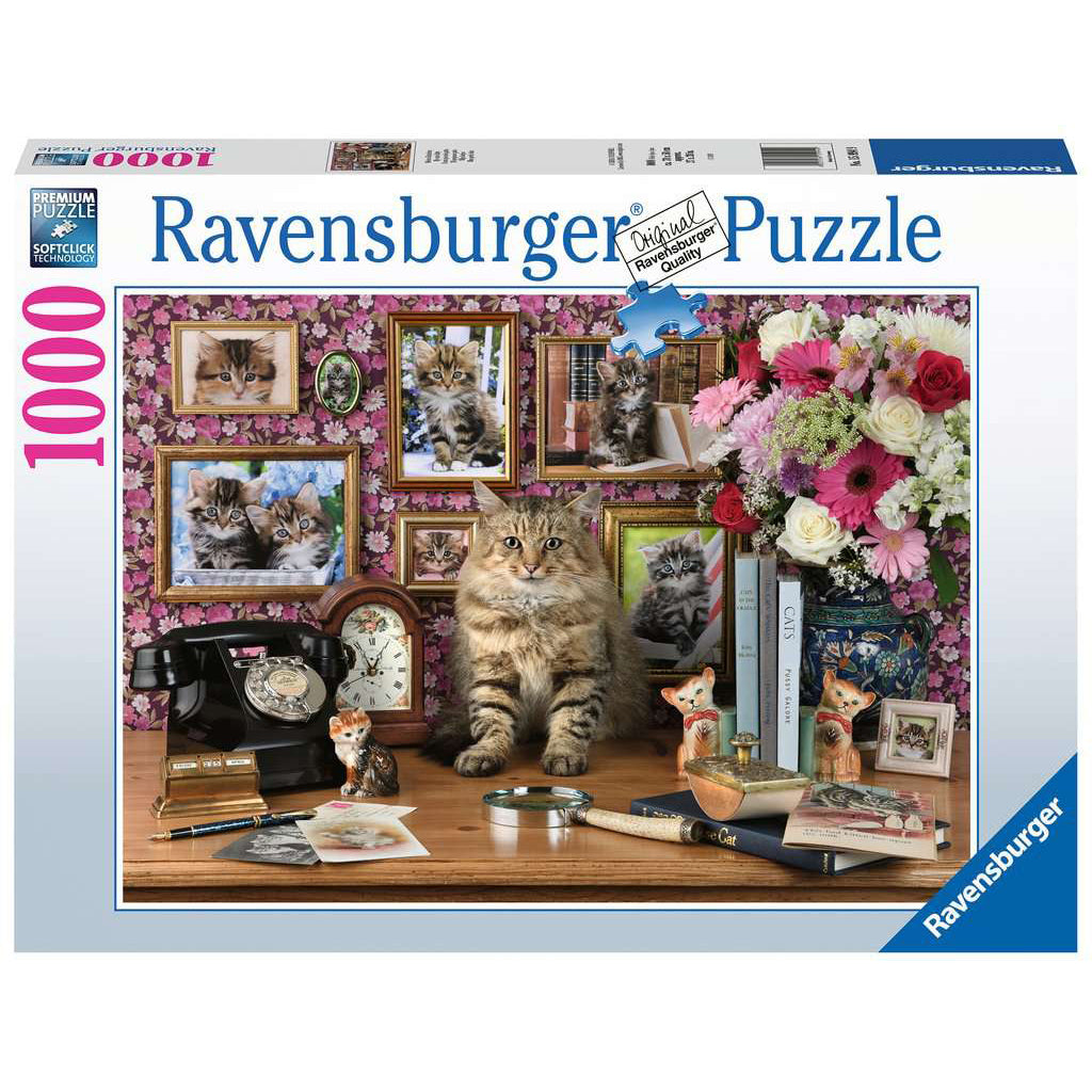 PUZZLE PISICUTA DRAGUTA, 1000 PIESE - RAVENSBURGER (RVSPA15994) - Libelula Vesela - Jucarii