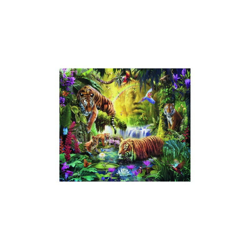 PUZZLE IAZ CU TIGRI, 1500 PIESE - RAVENSBURGER (RVSPA16005) - Libelula Vesela - Jucarii