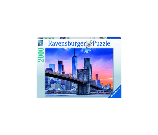 PUZZLE APUS POD NEW YORK, 2000 PIESE - RAVENSBURGER (RVSPA16011) - Libelula Vesela - Jucarii