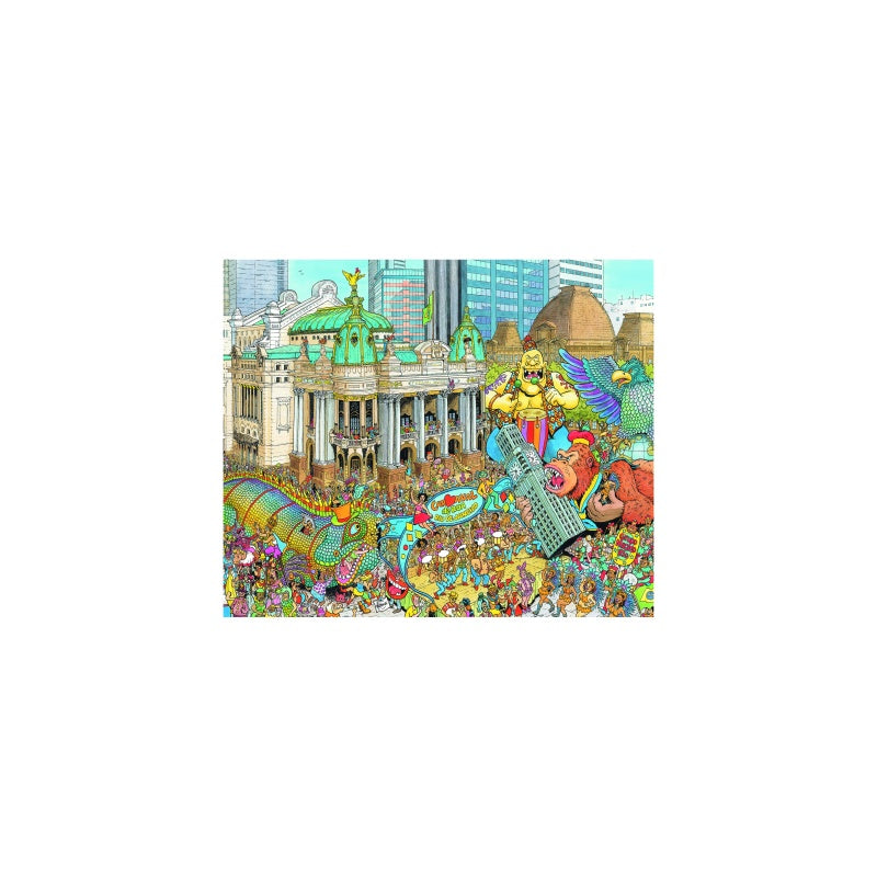 PUZZLE FLEROUX RIO DE JANEIRO, 1000 PIESE - RAVENSBURGER (RVSPA16194) - Libelula Vesela - Jucarii