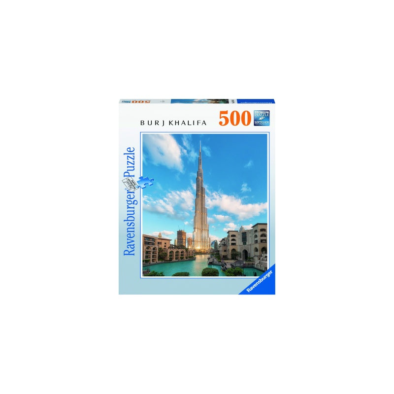 PUZZLE BURJ KHALIFA DUBAI, 500 PIESE - RAVENSBURGER (RVSPA16468) - Libelula Vesela - Jucarii