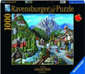 PUZZLE ORASUL BANFF, 1000 PIESE - RAVENSBURGER (RVSPA16481) - Libelula Vesela - Jucarii