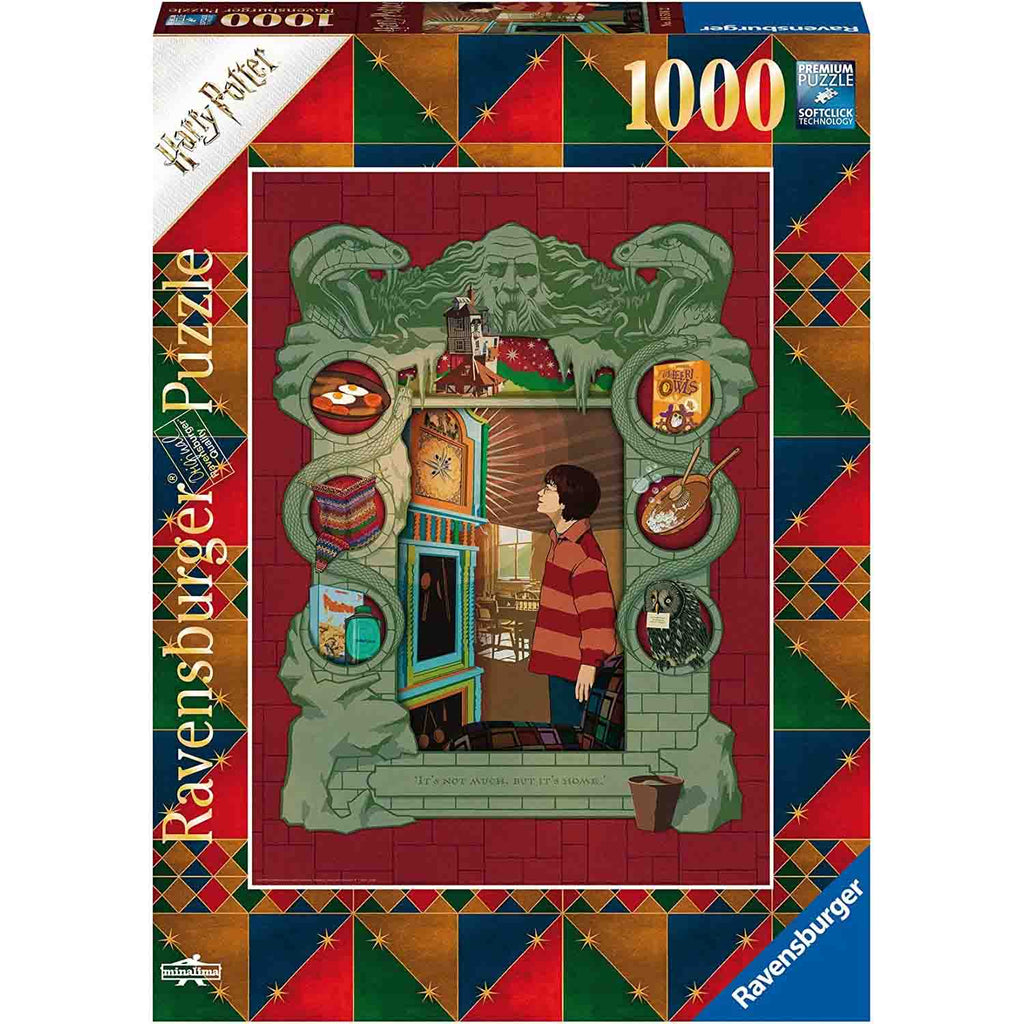 PUZZLE HARRY POTTER ACASA, 1000 PIESE - RAVENSBURGER (RVSPA16516) - Libelula Vesela - Jucarii