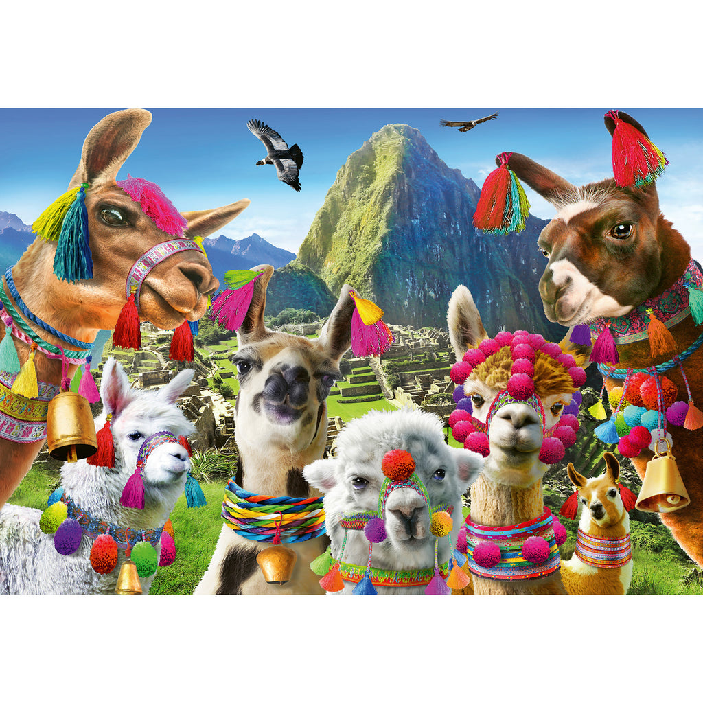 PUZZLE LAMA, 99 PIESE - RAVENSBURGER (RVSPA16536) - Libelula Vesela - Jucarii