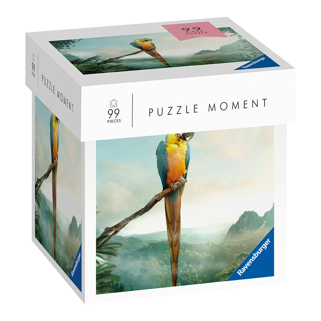 PUZZLE PAPAGAL, 99 PIESE - RAVENSBURGER (RVSPA16539) - Libelula Vesela - Jucarii