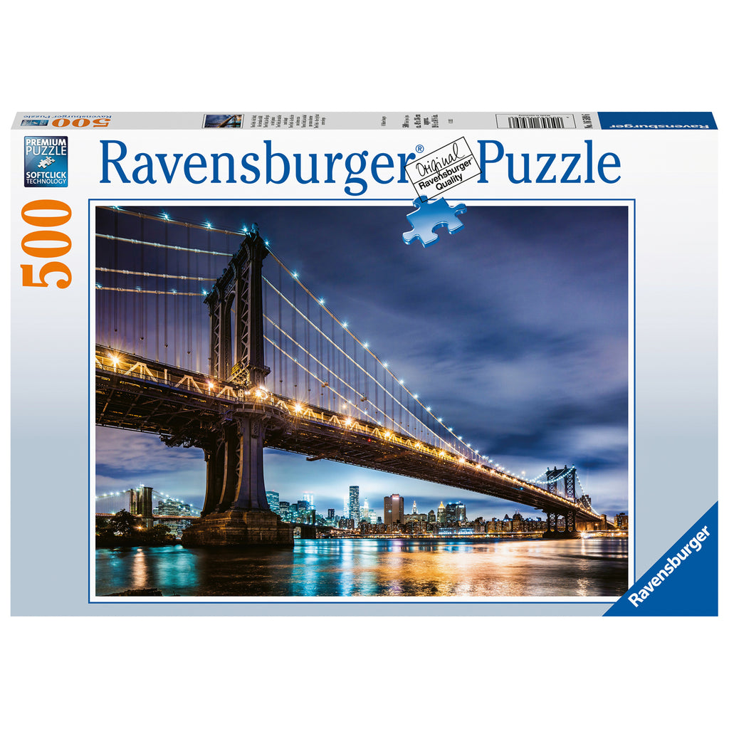PUZZLE NEW YORK, 500 PIESE - RAVENSBURGER (RVSPA16589) - Libelula Vesela - Jucarii